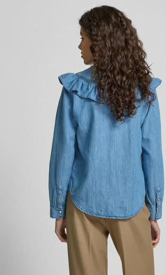 Pepe Jeans Overhemdblouse met drukknoopsluiting model 'KATIA'
