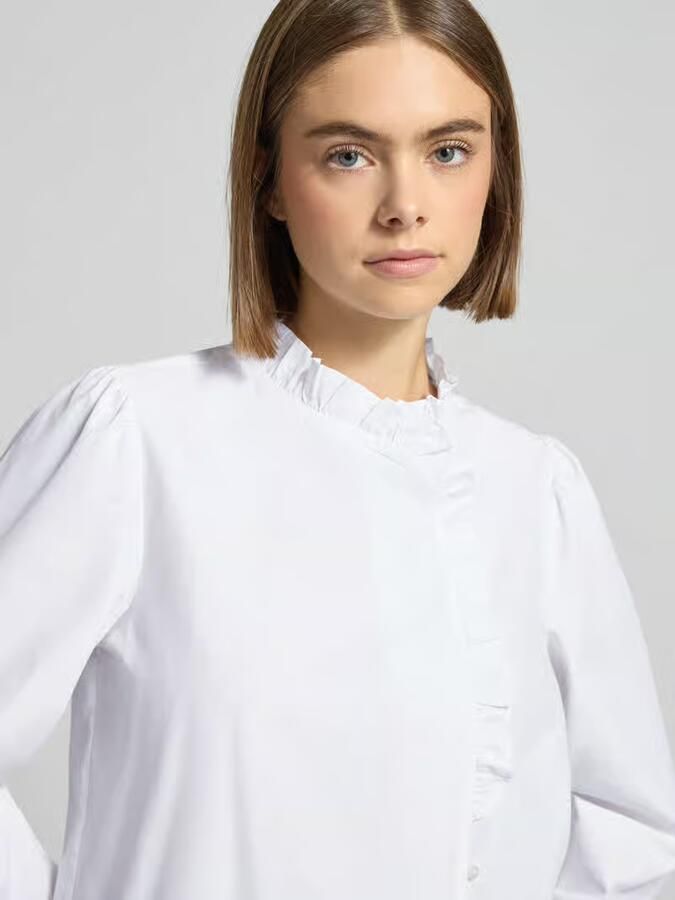 Pepe Jeans Regular fit blouse met lange mouwen en ruches model 'MATILDA' - Foto 2