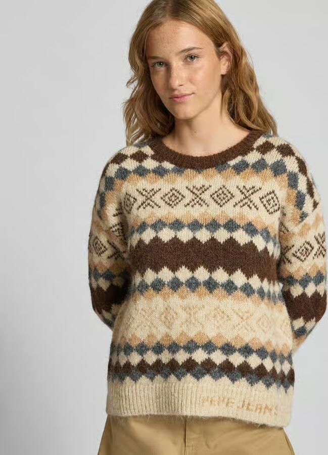 Pepe Jeans Regular fit gebreide pullover met wol modell 'CELESTINE' - Foto 2