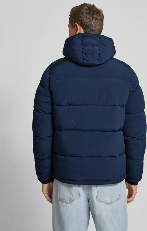 Pepe Jeans Regular fit gewatteerd jack met afneembare capuchon model 'JOBIAS'