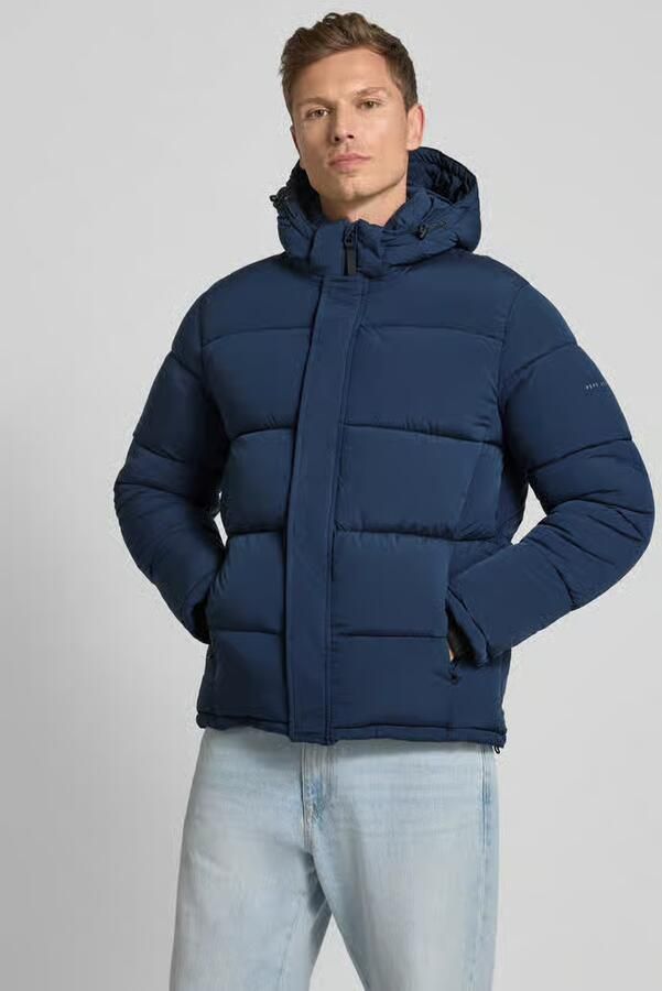 Pepe Jeans Regular fit gewatteerd jack met afneembare capuchon model 'JOBIAS' - Foto 2