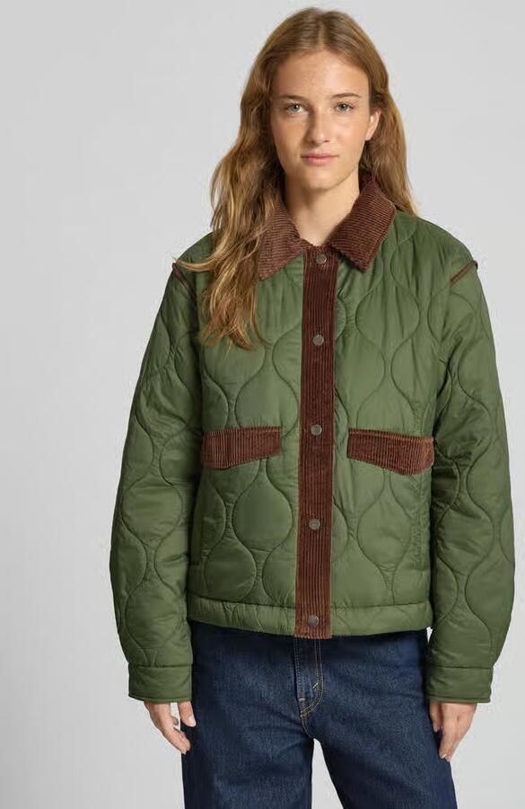 Pepe Jeans Regular fit gewatteerd jack met corduroy model 'PAOLA' - Foto 2