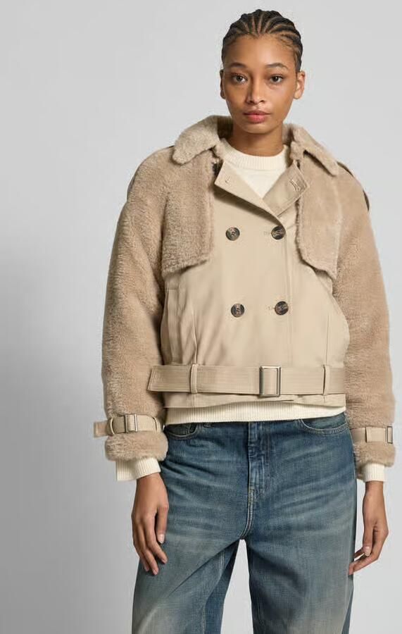 Pepe Jeans Regular fit jack met imitatiebont model 'FIONA' - Foto 2