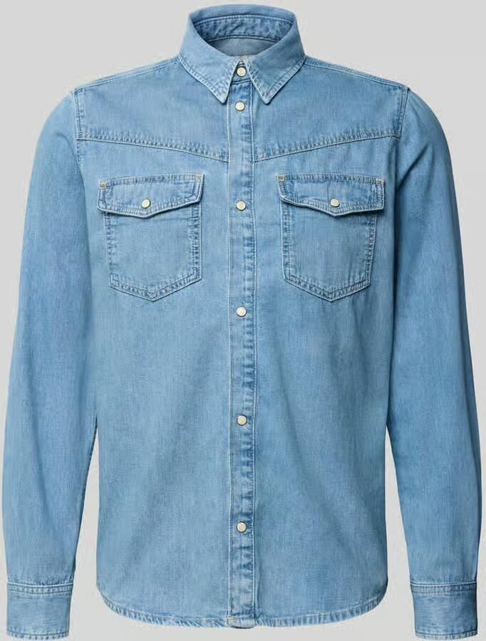 Pepe Jeans Regular fit jeansoverhemd van puur katoen model 'BROOKS'