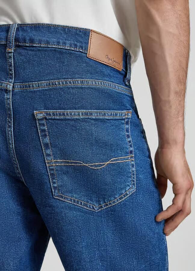 Pepe Jeans regular fit korte jeans van katoenmix model 'CASH'