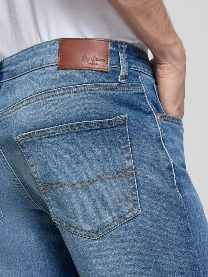 Pepe Jeans regular fit korte jeans van katoenmix model 'CASH'