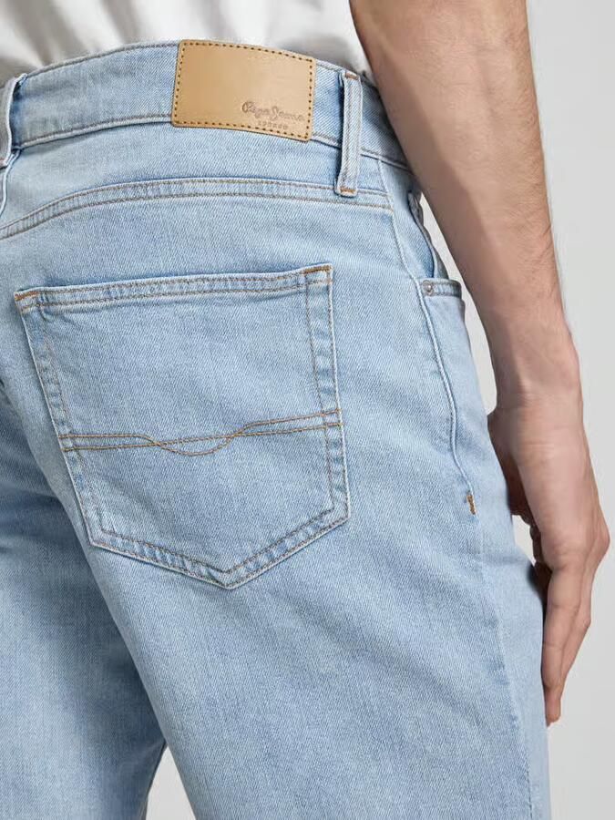 Pepe Jeans regular fit korte jeans van katoenmix model 'CASH'