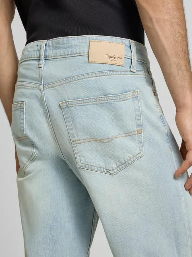 Pepe Jeans regular fit straight jeans van mix van katoen en lyocell model 'CASH'
