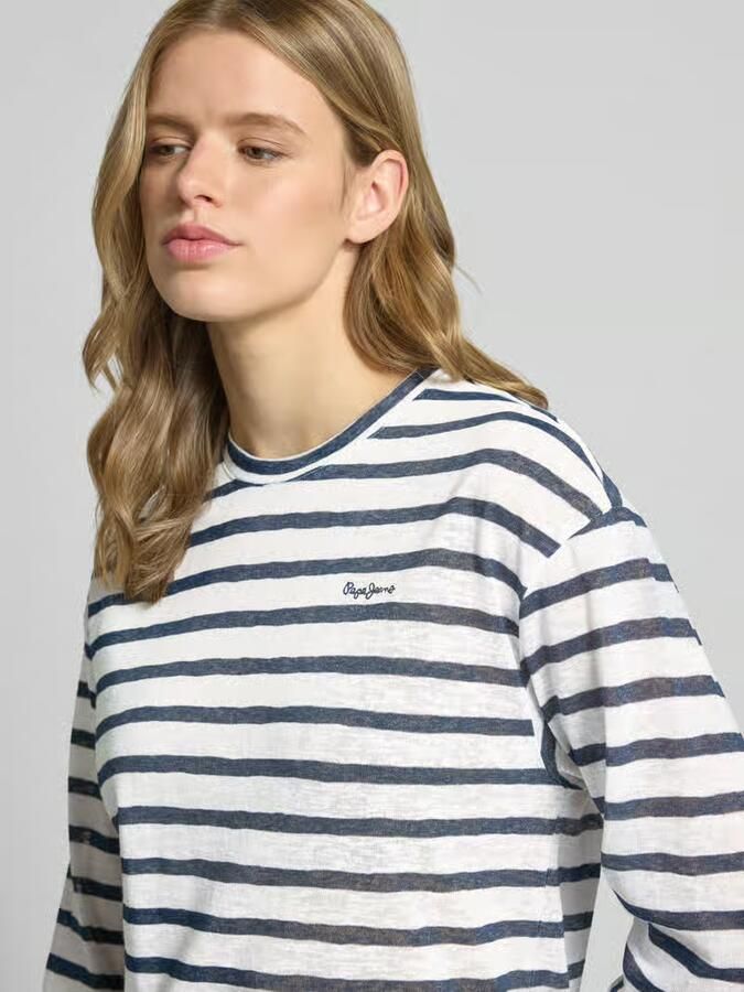 Pepe Jeans Regular fit T-shirt van katoenmix