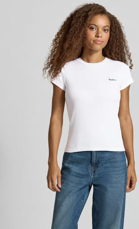 Pepe Jeans regular fit T-shirt van katoenmix model 'MERIDA' - Foto 3