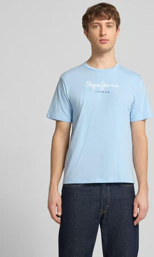 Pepe Jeans Regular fit T-shirt van puur katoen Model 'EGGO' - Foto 4