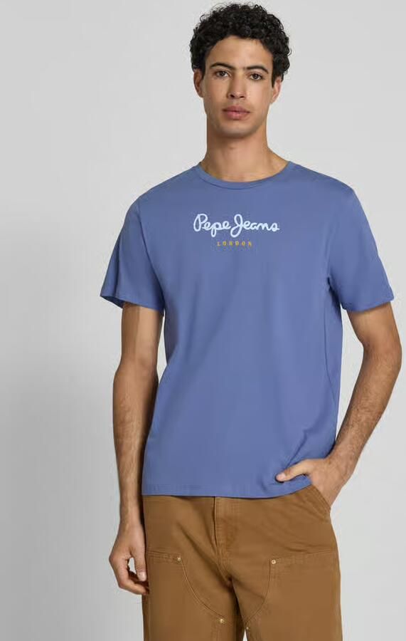Pepe Jeans Regular fit T-shirt van puur katoen Model 'EGGO' - Foto 2