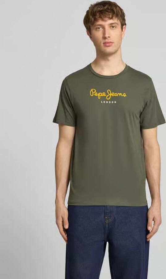 Pepe Jeans Regular fit T-shirt van puur katoen Model 'EGGO' - Foto 2