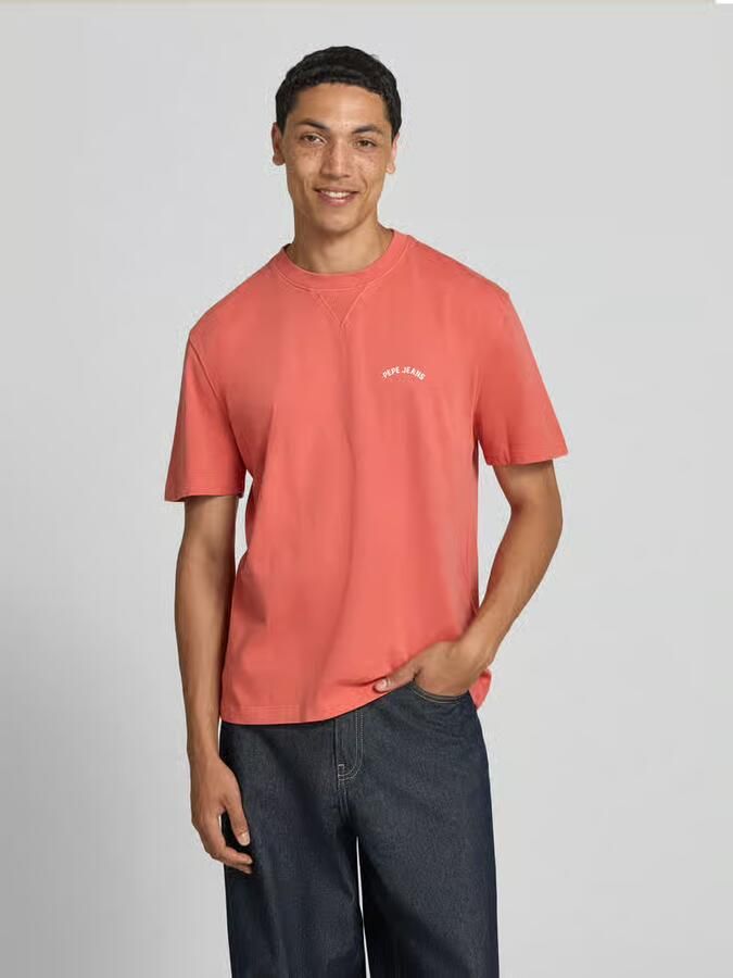 Pepe Jeans regular fit T-shirt van puur katoen model 'John Tee' - Foto 3