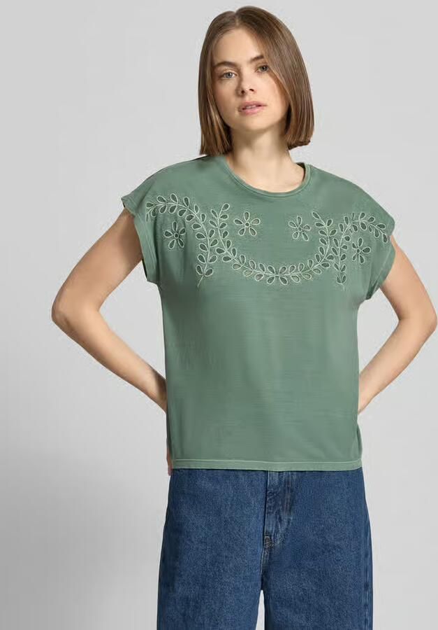 Pepe Jeans regular fit T-shirt van puur katoen model 'MINA' - Foto 2