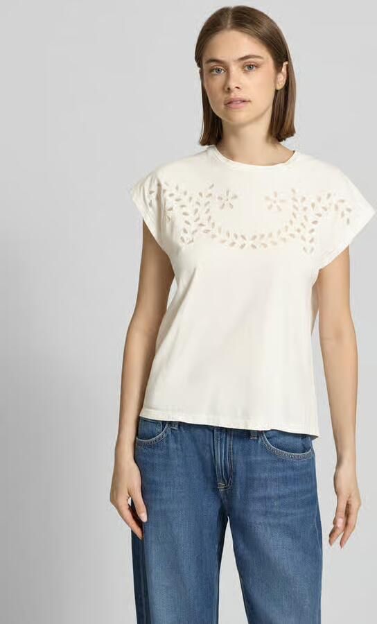 Pepe Jeans regular fit T-shirt van puur katoen model 'MINA' - Foto 3