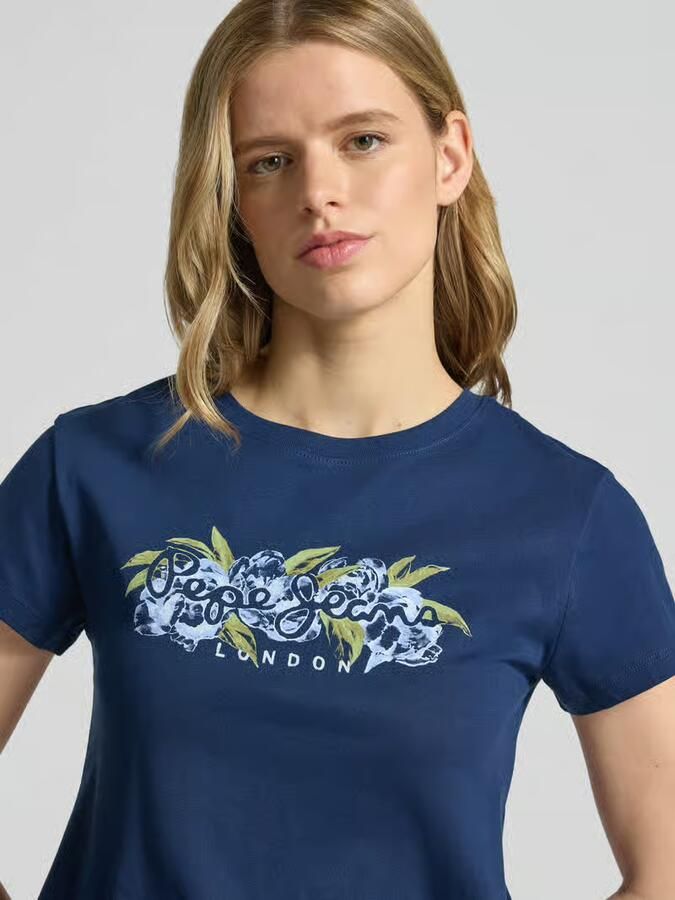 Pepe Jeans regular fit T-shirt van zuiver katoen model 'MAHINA'