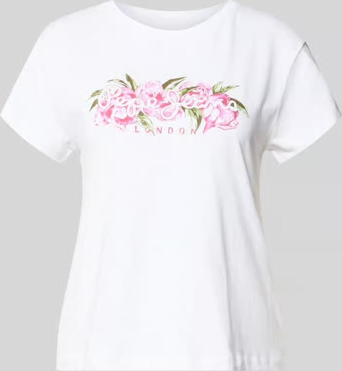 Pepe Jeans regular fit T-shirt van zuiver katoen model 'MAHINA' - Foto 2