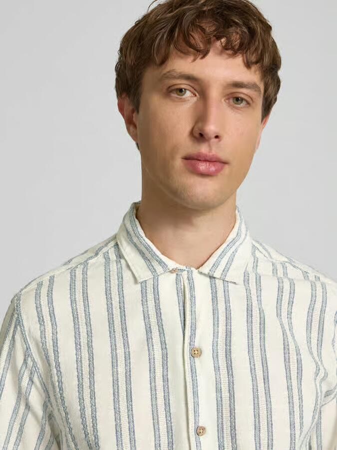 Pepe Jeans regular fit vrijetijdsoverhemd van katoenmix model 'PERSHORE'