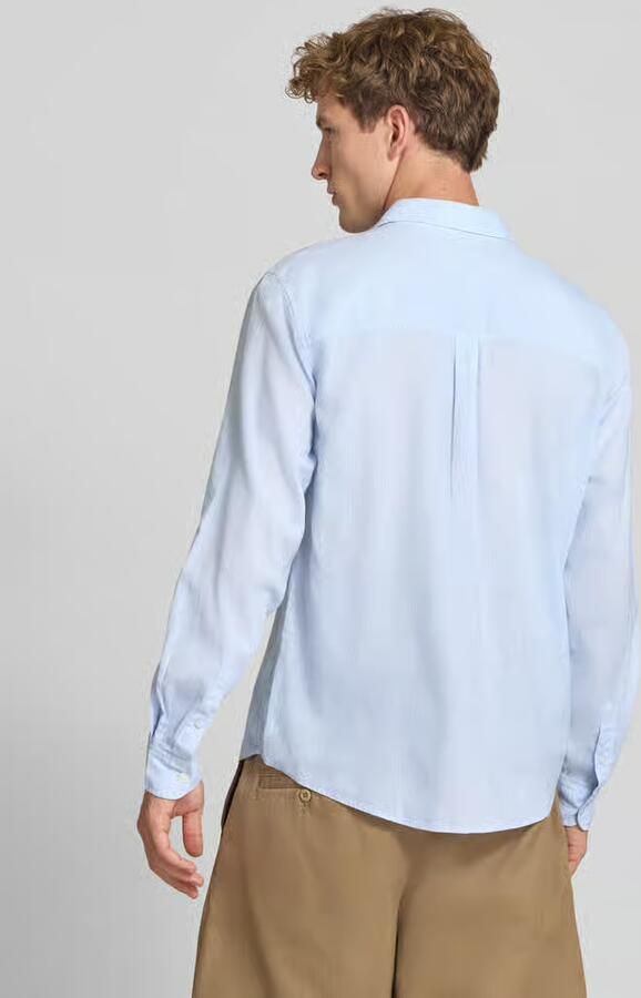 Pepe Jeans regular fit vrijetijdsoverhemd van mix van katoen en linnen model 'PAYTON' - Foto 2