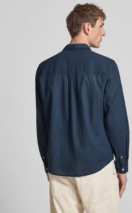 Pepe Jeans regular fit vrijetijdsoverhemd van mix van katoen en linnen model 'PAYTON'