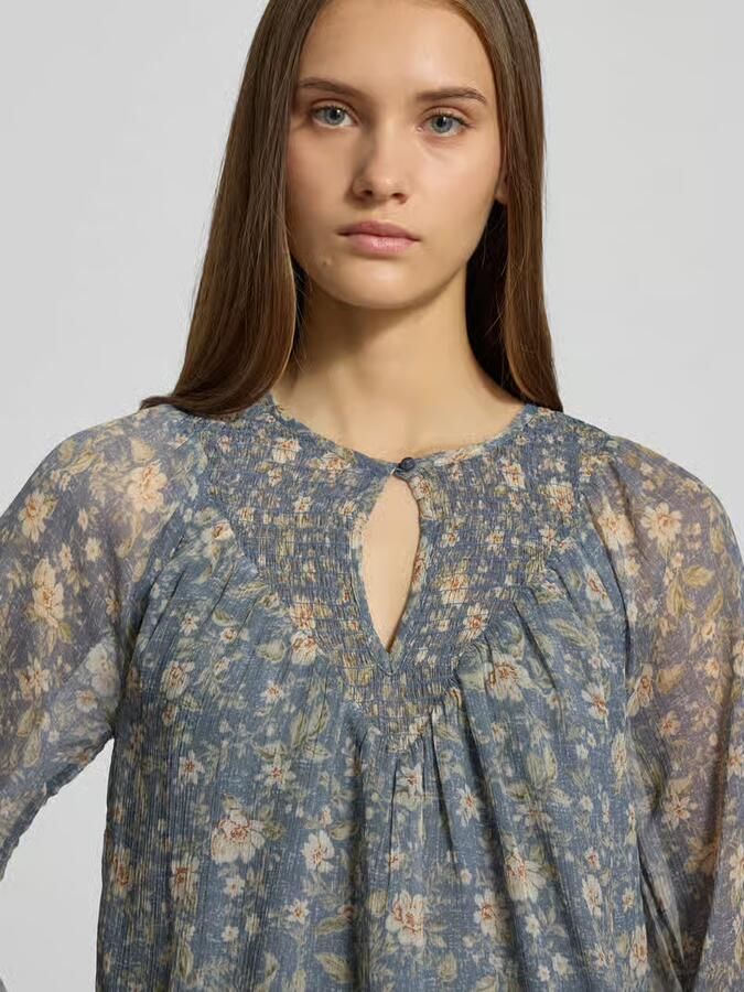 Pepe Jeans Relaxed fit chiffon blouse met all-over bloemenmotief model 'LAUREL SHIRT' - Foto 2
