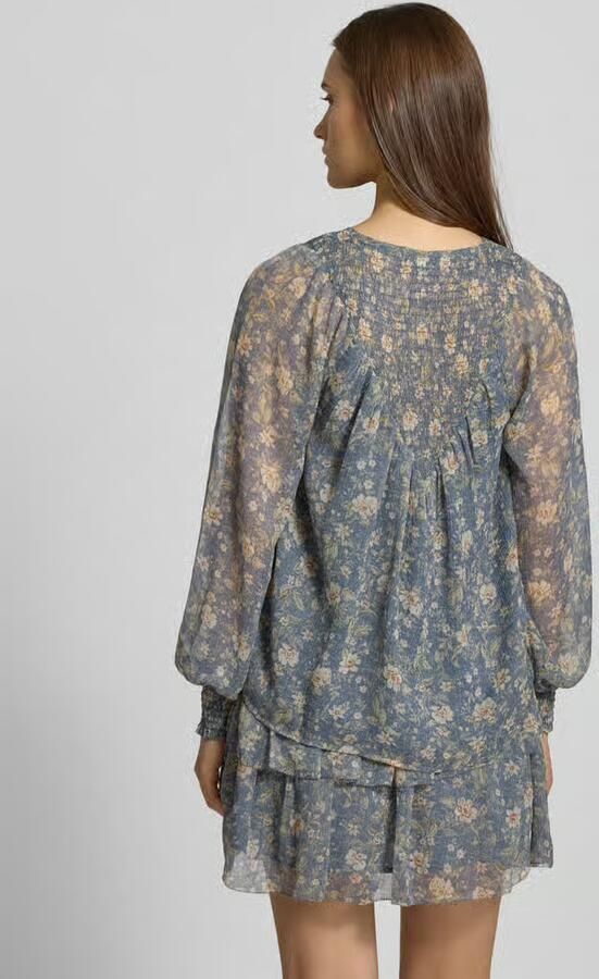 Pepe Jeans Relaxed fit chiffon blouse met all-over bloemenmotief model 'LAUREL SHIRT' - Foto 3