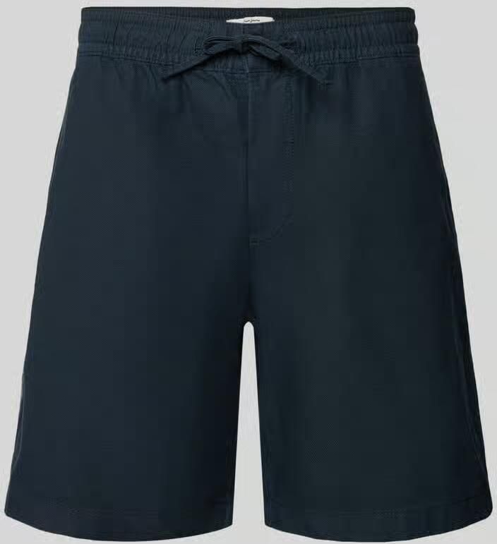 Pepe Jeans relaxed fit chinobermuda van mix van katoen en linnen - Foto 2