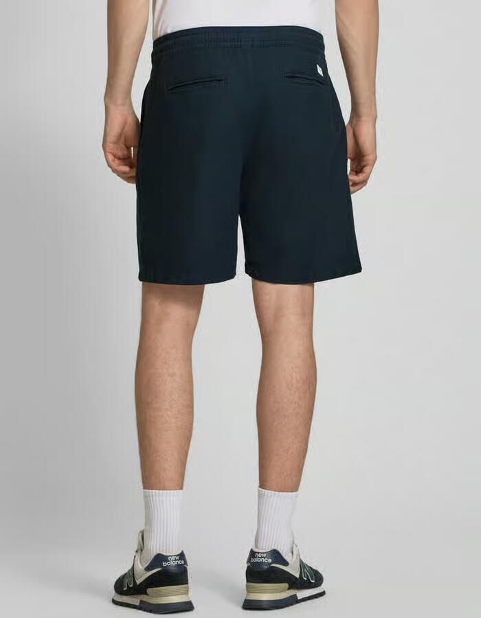 Pepe Jeans relaxed fit chinobermuda van mix van katoen en linnen