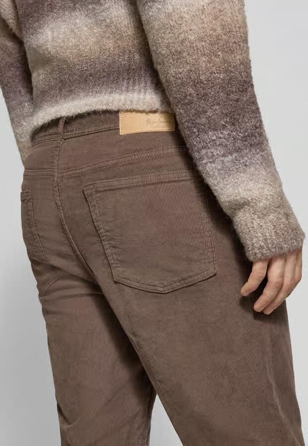 Pepe Jeans Slim fit corduroy broek van katoenmix