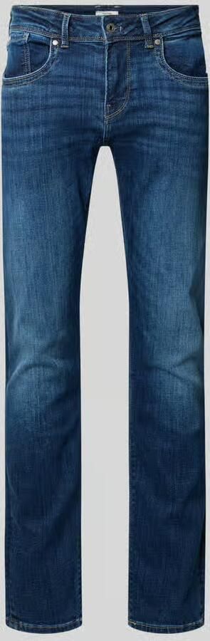 Pepe Jeans Slim fit jeans van katoenmix model 'HATCH' - Foto 4