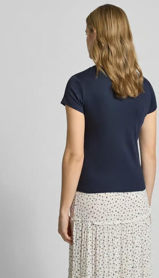Pepe Jeans slim fit T-shirt van katoenmix model 'MAE'
