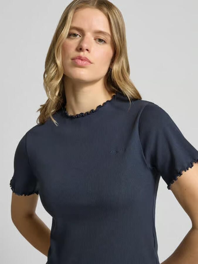 Pepe Jeans slim fit T-shirt van katoenmix model 'NORA'
