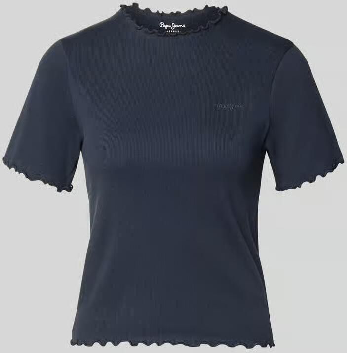 Pepe Jeans slim fit T-shirt van katoenmix model 'NORA' - Foto 2