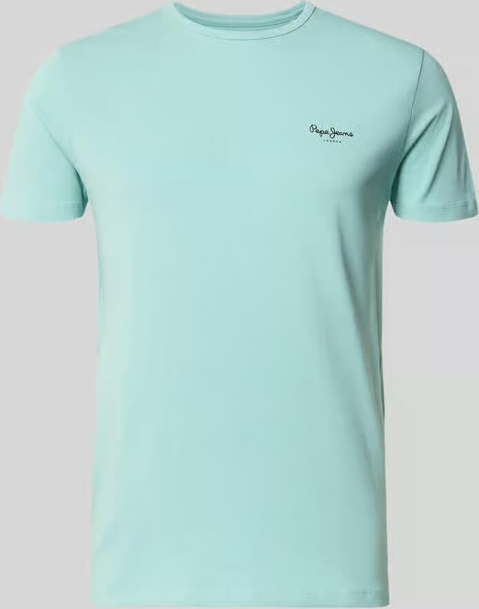Pepe Jeans slim fit T-shirt van katoenmix model 'ORIGINAL BASIC 3N' - Foto 2