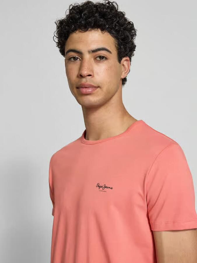 Pepe Jeans slim fit T-shirt van katoenmix model 'ORIGINAL BASIC 3N'