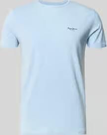 Pepe Jeans slim fit T-shirt van katoenmix model 'ORIGINAL BASIC 3N'