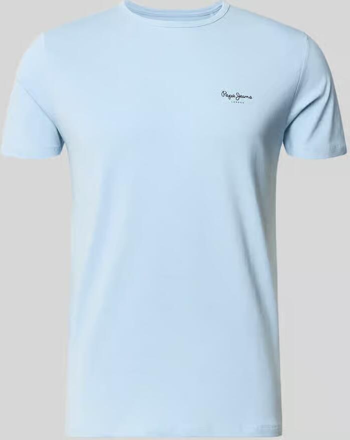 Pepe Jeans slim fit T-shirt van katoenmix model 'ORIGINAL BASIC 3N' - Foto 2