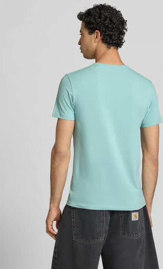 Pepe Jeans slim fit T-shirt van katoenmix model 'ORIGINAL BASIC 3N' - Foto 3
