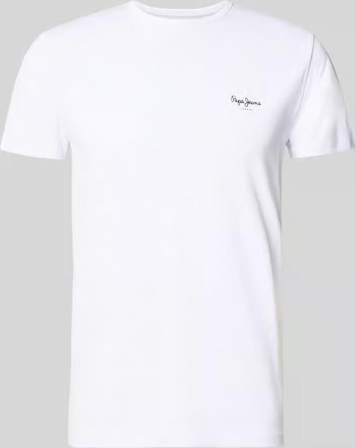 Pepe Jeans slim fit T-shirt van mix van katoen model 'ORIGINAL BASIC 3' - Foto 7