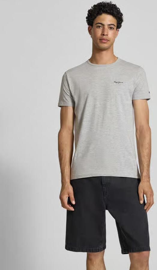 Pepe Jeans slim fit T-shirt van mix van katoen model 'ORIGINAL BASIC 3' - Foto 9