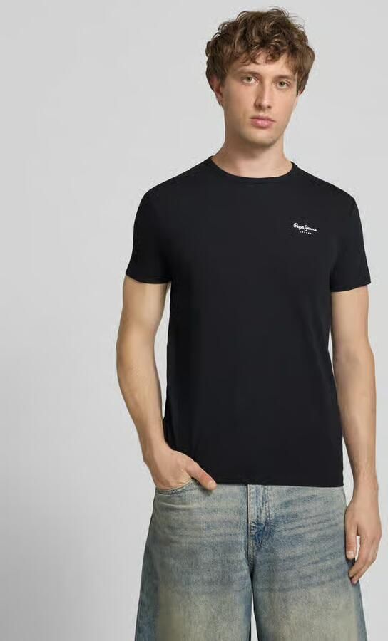Pepe Jeans slim fit T-shirt van mix van katoen model 'ORIGINAL BASIC 3' - Foto 10