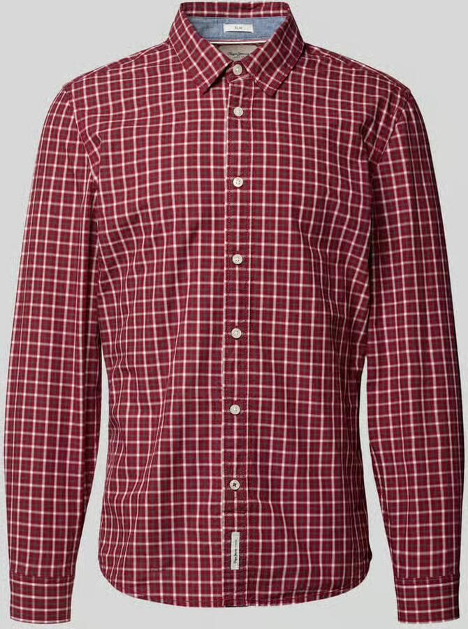 Pepe Jeans Slim fit vrijetijdsoverhemd van puur katoen model 'CAPEL'