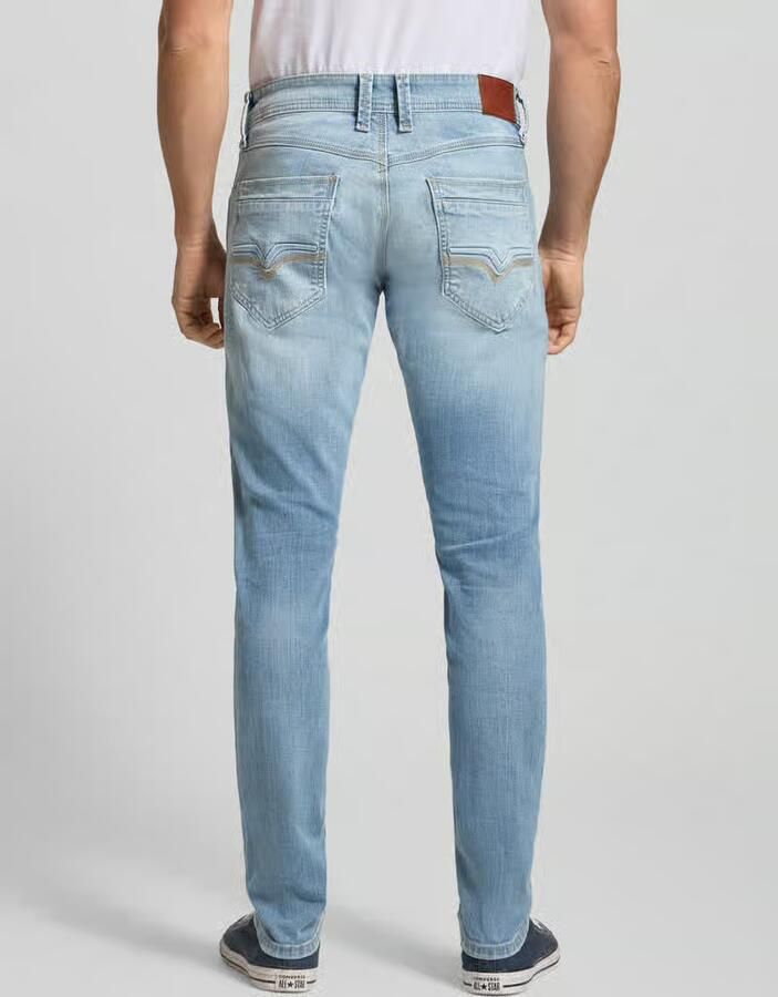 Pepe Jeans Slim Taper Jeans van katoenmix model 'SPIKE' - Foto 2