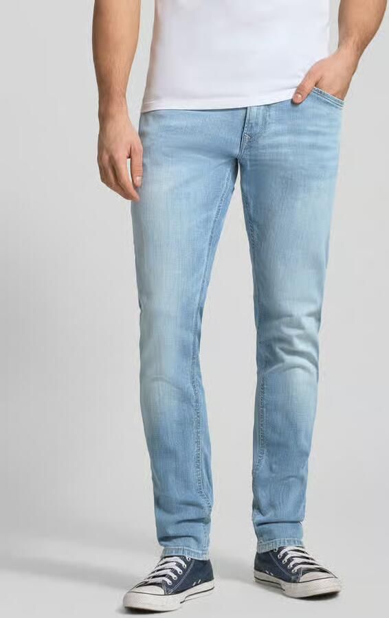 Pepe Jeans Slim Taper Jeans van katoenmix model 'SPIKE' - Foto 3