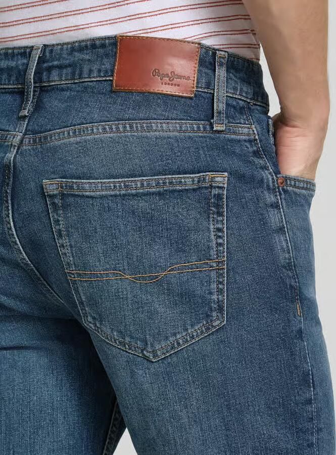 Pepe Jeans Straight fit jeans van katoenmix