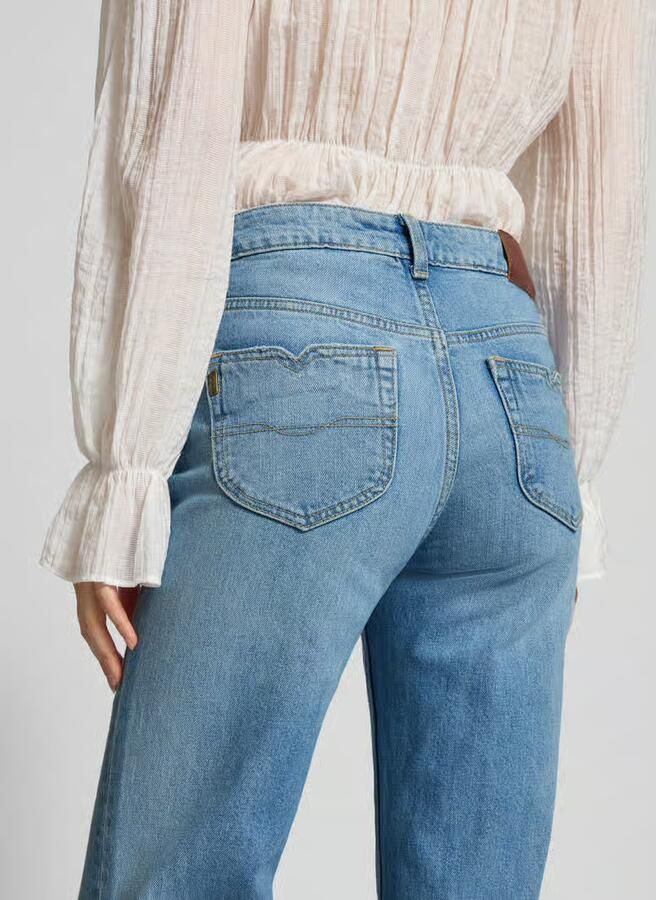 Pepe Jeans Straight fit jeans van katoenmix