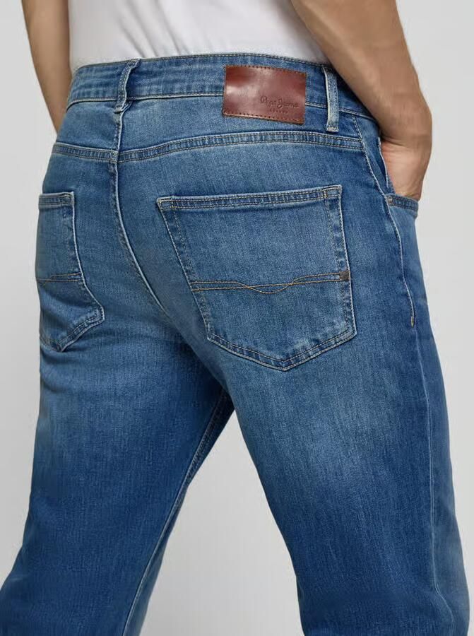 Pepe Jeans straight fit jeans van katoenmix model 'Cash' - Foto 2