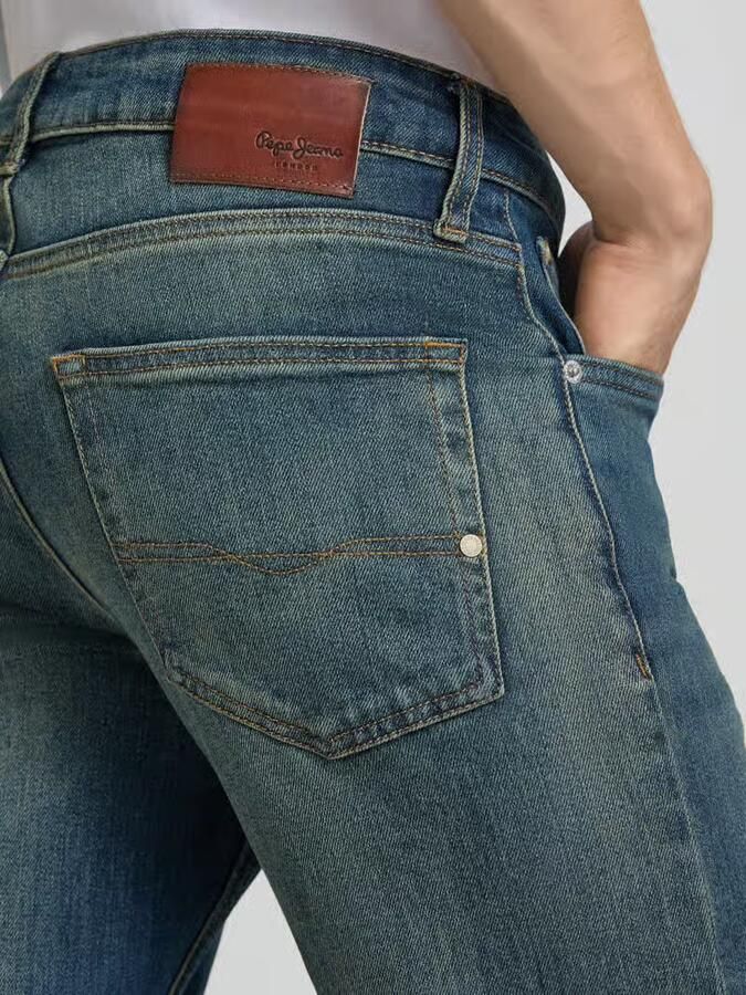 Pepe Jeans straight fit jeans van katoenmix model 'Cash' - Foto 2