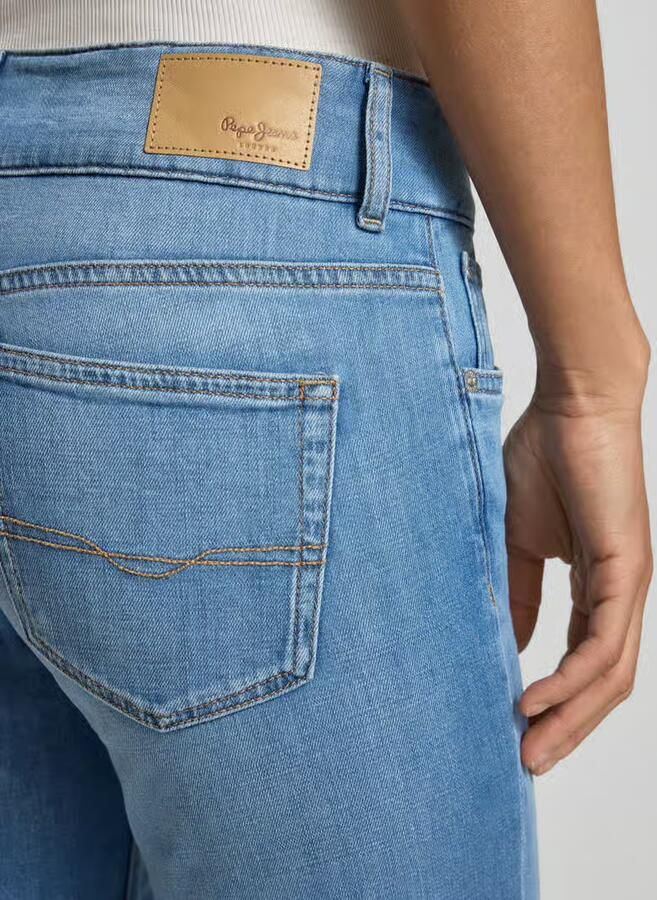 Pepe Jeans straight fit jeans van katoenmix model 'VENUS'